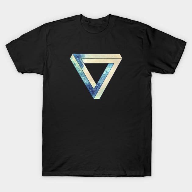 Penrose Triangle T-Shirt by FoxAndBear